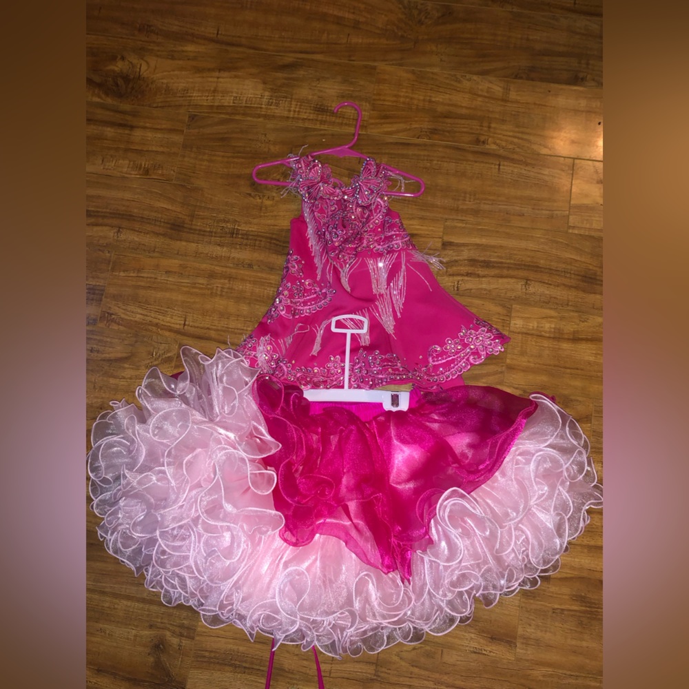pink cupcake pageant dress
